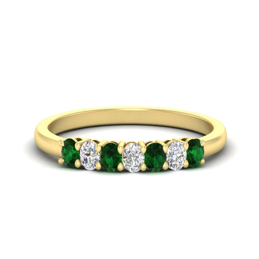 0.50-ct-oval-seven-stone-emerald-anniversary-band-in-yellow-gold-fdwb8008ovgemgrsleep-0.50ct-nl-yg.jpg