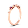 Load image into Gallery viewer, 0.50-ct-oval-seven-stone-pink-sapphire-anniversary-band-in-rose-gold-fdwb8008ovgsadrpiangle2-0.50ct-nl-rg.jpg
