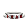 Load image into Gallery viewer, 0.50-ct-oval-seven-stone-ruby-anniversary-band-in-white-gold-fdwb8008ovgrudrsleep-0.50ct-nl-wg.jpg