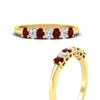 Load image into Gallery viewer, 0.50-ct-oval-seven-stone-ruby-anniversary-band-in-yellow-gold-fdwb8008ovgrudrangle3-0.50ct-nl-yg.jpg