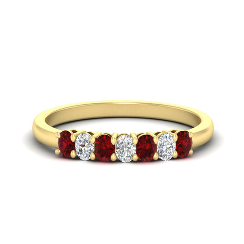 0.50-ct-oval-seven-stone-ruby-anniversary-band-in-yellow-gold-fdwb8008ovgrudrsleep-0.50ct-nl-yg.jpg