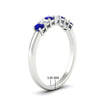 Load image into Gallery viewer, 0.50-ct-oval-seven-stone-sapphire-anniversary-band-in-white-gold-fdwb8008ovgsablangle2-0.50ct-nl-wg-hw.jpg