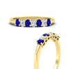 Load image into Gallery viewer, 0.50-ct-oval-seven-stone-sapphire-anniversary-band-in-yellow-gold-fdwb8008ovgsablangle3-0.50ct-nl-yg.jpg