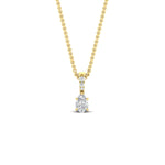Load image into Gallery viewer, Pear Shaped Pavé Diamond Bail Pendant