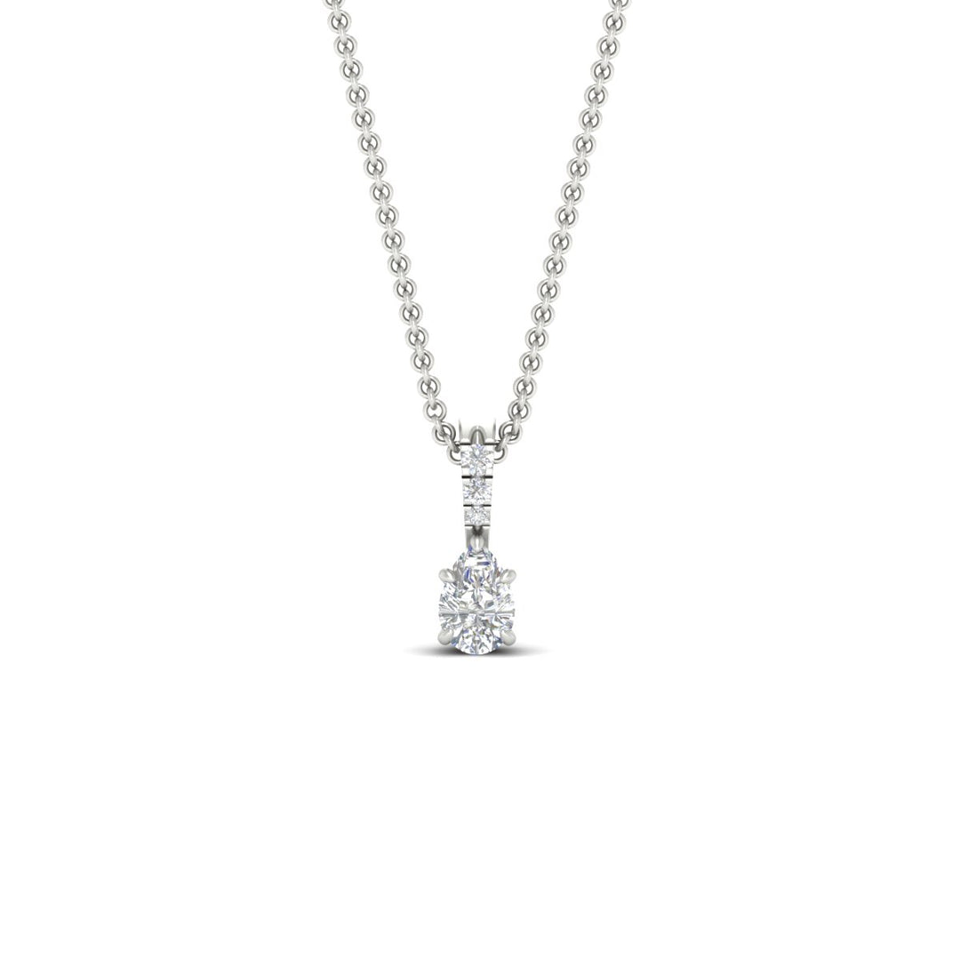 Pear Shaped Pavé Diamond Bail Pendant