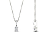 Load image into Gallery viewer, Pear Shaped Pavé Diamond Bail Pendant