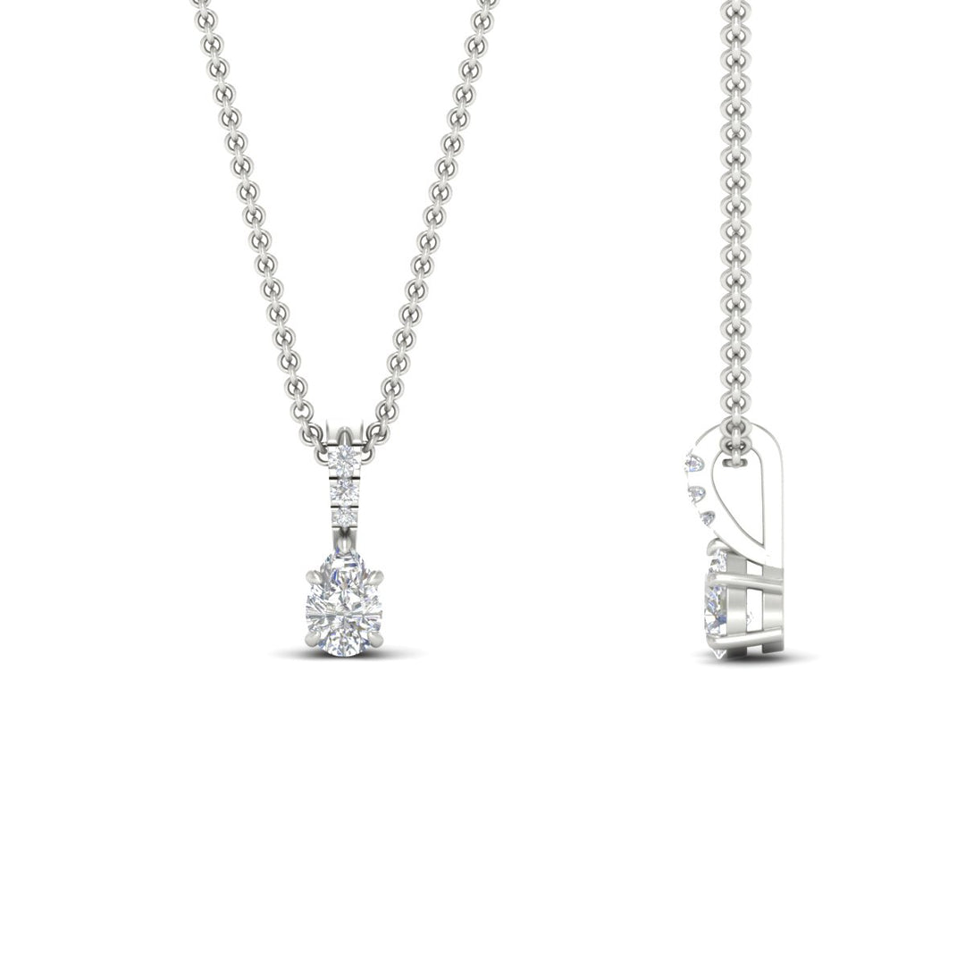Pear Shaped Pavé Diamond Bail Pendant