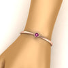 Load image into Gallery viewer, Minimalist Solitaire Bangle Bracelet