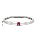 Load image into Gallery viewer, Minimalist Solitaire Bangle Bracelet
