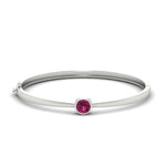 Load image into Gallery viewer, Minimalist Solitaire Bangle Bracelet
