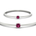 Load image into Gallery viewer, Minimalist Solitaire Bangle Bracelet
