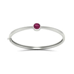 Load image into Gallery viewer, Minimalist Solitaire Bangle Bracelet
