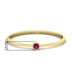 Load image into Gallery viewer, Minimalist Solitaire Bangle Bracelet
