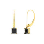 Load image into Gallery viewer, 0.50-ct-princess-cut-black-diamond-leverback-dangle-earrings-in-yellow-gold-fdear11236prgblackangle1-0.50ct-nl-yg.jpg?v=1765510581