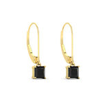 Load image into Gallery viewer, 0.50-ct-princess-cut-black-diamond-leverback-dangle-earrings-in-yellow-gold-fdear11236prgblackangle3-0.50ct-nl-yg.jpg?v=1765510580