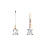 Load image into Gallery viewer, 0.50-ct-princess-cut-diamond-leverback-dangle-earrings-in-rose-gold-fdear11236prangle2-0.50ct-nl-rg.jpg?v=1765510580