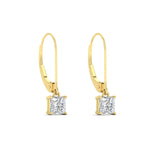 Load image into Gallery viewer, 0.50-ct-princess-cut-diamond-leverback-dangle-earrings-in-yellow-gold-fdear11236prangle3-0.50ct-nl-yg.jpg?v=1765510580