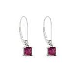 Load image into Gallery viewer, 0.50-ct-princess-cut-pink-sapphire-leverback-dangle-earrings-in-white-gold-fdear11236prgsadrpiangle3-0.50ct-nl-wg.jpg?v=1765510580