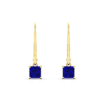 Load image into Gallery viewer, 0.50-ct-princess-cut-sapphire-leverback-dangle-earrings-in-yellow-gold-fdear11236prgsablangle2-0.50ct-nl-yg.jpg?v=1765510580