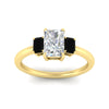 Load image into Gallery viewer, 0.50-ct-radiant-cut-three-stone-black-diamond-engagement-ring-in-yellow-gold-fdenr9299ragblackangle5-0.50ct-nl-yg.jpg