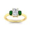 Load image into Gallery viewer, 0.50-ct-radiant-cut-three-stone-emerald-engagement-ring-in-yellow-gold-fdenr9299ragemgrangle5-0.50ct-nl-yg.jpg