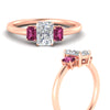Load image into Gallery viewer, 0.50-ct-radiant-cut-three-stone-pink-sapphire-engagement-ring-in-rose-gold-fdenr9299ragsadrpiangle3-0.50ct-nl-rg.jpg
