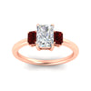 Load image into Gallery viewer, 0.50-ct-radiant-cut-three-stone-ruby-engagement-ring-in-rose-gold-fdenr9299ragrudrangle5-0.50ct-nl-rg