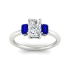 Load image into Gallery viewer, 0.50-ct-radiant-cut-three-stone-sapphire-engagement-ring-in-white-gold-fdenr9299ragsablangle5-0.50ct-nl-wg.jpg