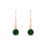 Load image into Gallery viewer, 0.50-ct-round-cut-emerald-leverback-dangle-earrings-in-rose-gold-fdear11236rogemgrangle2-0.50ct-nl-rg.jpg?v=1768373563