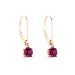 Load image into Gallery viewer, 0.50-ct-round-cut-pink-sapphire-leverback-dangle-earrings-in-rose-gold-fdear11236rogsadrpiangle3-0.50ct-nl-rg.jpg?v=1768373563