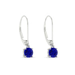 Load image into Gallery viewer, 0.50-ct-round-cut-sapphire-leverback-dangle-earrings-in-white-gold-fdear11236rogsablangle3-0.50ct-nl-wg.jpg?v=1768373563