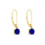 Load image into Gallery viewer, 0.50-ct-round-cut-sapphire-leverback-dangle-earrings-in-yellow-gold-fdear11236rogsablangle3-0.50ct-nl-yg.jpg?v=1768373563