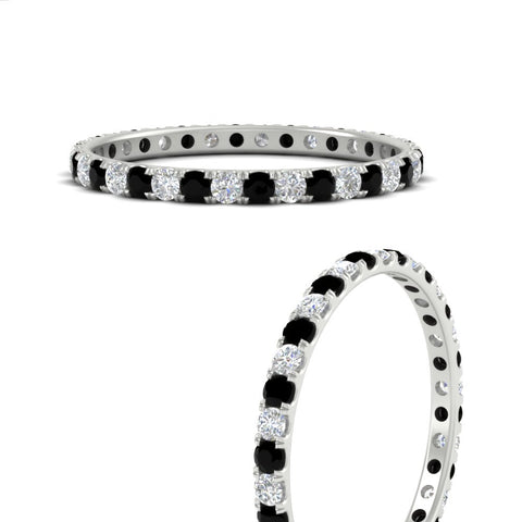 0.50-ct-round-diamond-eternity-anniversary-band-with-black-diamond-in-white-gold-FDEWB8371GBLACKANGLE3-0.50CT-NL-WG
