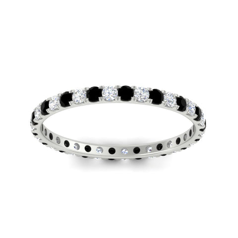 0.50-ct-round-diamond-eternity-anniversary-band-with-black-diamond-in-white-gold-FDEWB8371GBLACKANGLE5-0.50CT-NL-WG