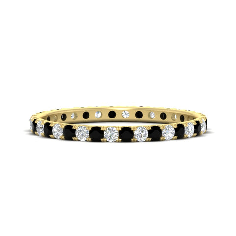 0.50-ct-round-diamond-eternity-anniversary-band-with-black-diamond-in-yellow-gold-FDEWB8371GBLACK-0.50CT-NL-YG