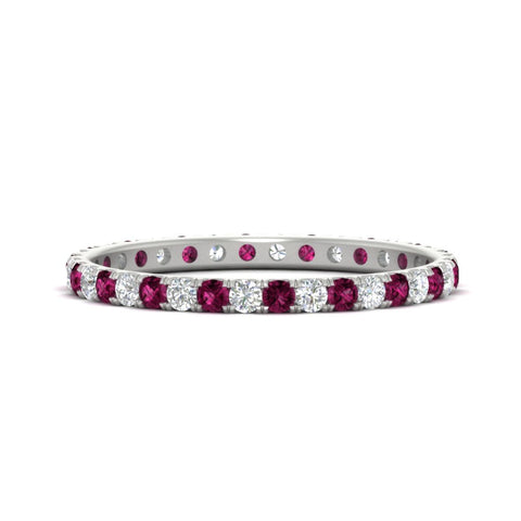 0.50-ct-round-diamond-eternity-anniversary-band-with-pink-sapphire-in-white-gold-FDEWB8371GSADRPI-0.50CT-NL-WG