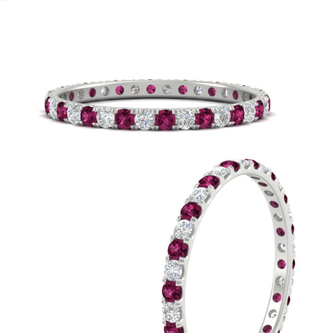 0.50-ct-round-diamond-eternity-anniversary-band-with-pink-sapphire-in-white-gold-FDEWB8371GSADRPIANGLE3-0.50CT-NL-WG