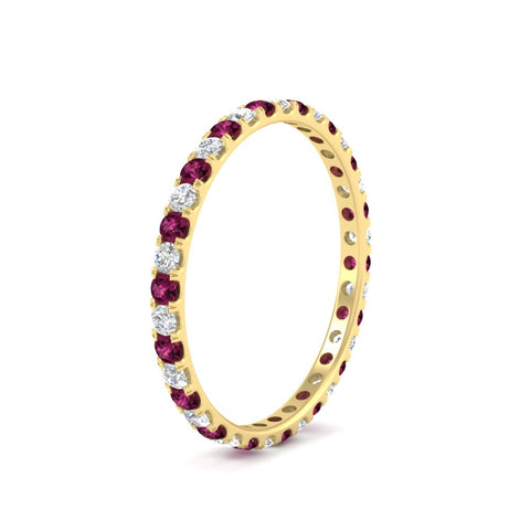 0.50-ct-round-diamond-eternity-anniversary-band-with-pink-sapphire-in-yellow-gold-FDEWB8371GSADRPIANGLE2-0.50CT-NL-YG