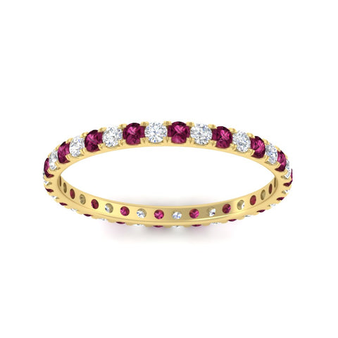 0.50-ct-round-diamond-eternity-anniversary-band-with-pink-sapphire-in-yellow-gold-FDEWB8371GSADRPIANGLE5-0.50CT-NL-YG