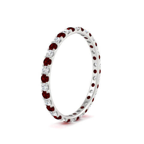 0.50-ct-round-diamond-eternity-anniversary-band-with-ruby-in-white-gold-FDEWB8371GRUDRANGLE2-0.50CT-NL-WG