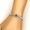 Load image into Gallery viewer, Minimalist Solitaire Bangle Bracelet
