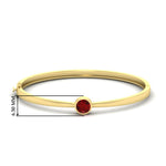 Load image into Gallery viewer, Minimalist Solitaire Bangle Bracelet
