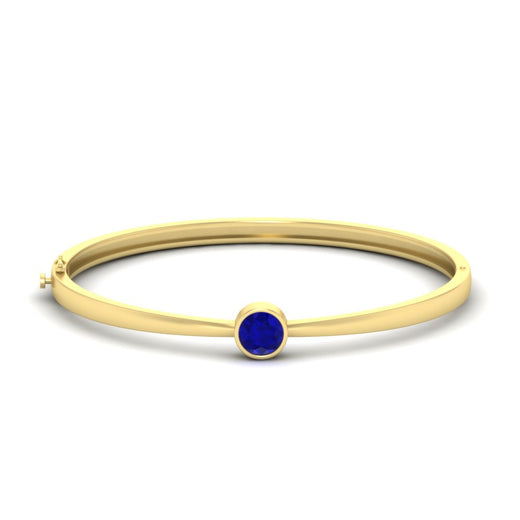Minimalist Solitaire Bangle Bracelet