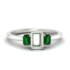Load image into Gallery viewer, 0.50-ct-semi-mount-three-stone-emerald-engagement-ring-in-white-gold-fdenr9299smgemgrsleep-0.50ct-nl-wg.jpg