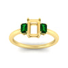 Load image into Gallery viewer, 0.50-ct-semi-mount-three-stone-emerald-engagement-ring-in-yellow-gold-fdenr9299smgemgrangle5-0.50ct-nl-yg.jpg