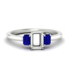 Load image into Gallery viewer, 0.50-ct-semi-mount-three-stone-sapphire-engagement-ring-in-white-gold-fdenr9299smgsablsleep-0.50ct-nl-wg.jpg