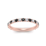 Load image into Gallery viewer, 0.50-ct-simple-pave-wedding-band-with-black-diamond-in-FDENS1425BGBLACK-NL-RG
