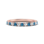 Load image into Gallery viewer, 0.50-ct-simple-pave-wedding-band-with-blue-topaz-in-FDENS1425BGICBLTO-NL-RG
