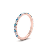 Load image into Gallery viewer, 0.50-ct-simple-pave-wedding-band-with-blue-topaz-in-FDENS1425BGICBLTO-NL-RG
