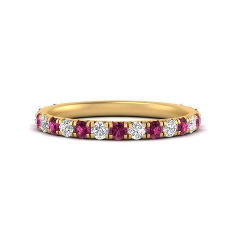 0.50-ct-simple-pave-wedding-band-with-pink-sapphire-in-FDENS1425BGSADRPI-NL-YG